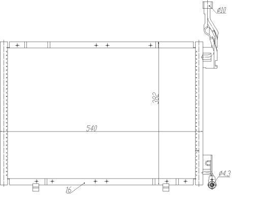 NRF 350484 Condenser, air conditioning - 5