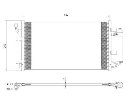 NRF 350493 Condenser, air conditioning - 5