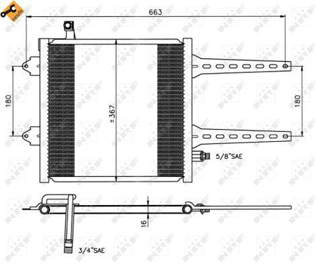 NRF 35049B Condenser, air conditioning - 5