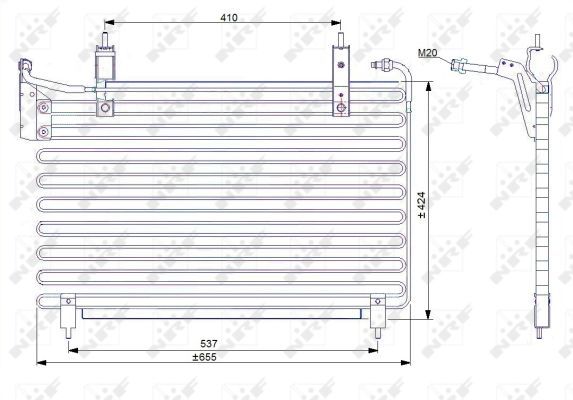 NRF 35071B Condenser, air conditioning - 5