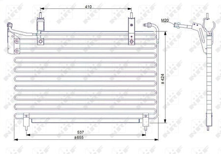 NRF 35071B Condenser, air conditioning - 5