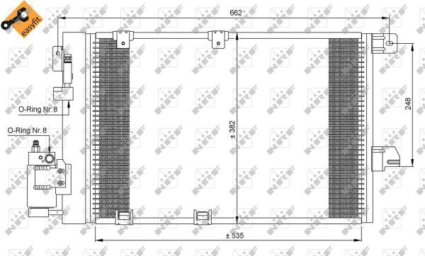 NRF 35301A Condenser, air conditioning - 6