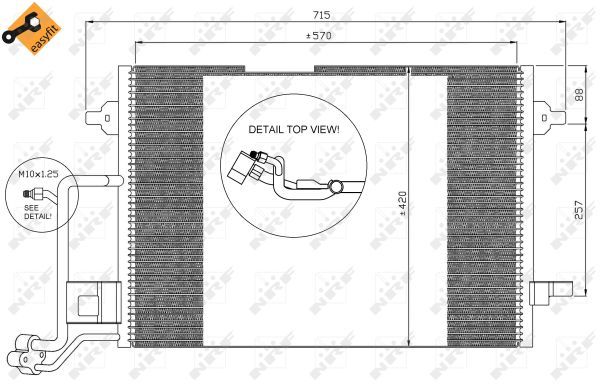 NRF 35308B Condenser, air conditioning - 6