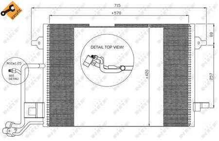 NRF 35308B Condenser, air conditioning - 6