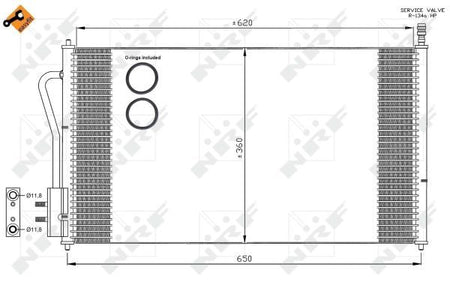 NRF 35345A Condenser, air conditioning - 5