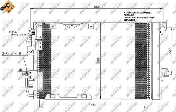 NRF 35416A Condenser, air conditioning - 4