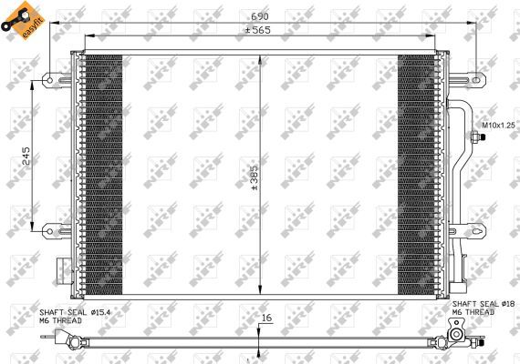 NRF 35465A Condenser, air conditioning - 5