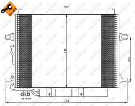 NRF 35517A Condenser, air conditioning - 5