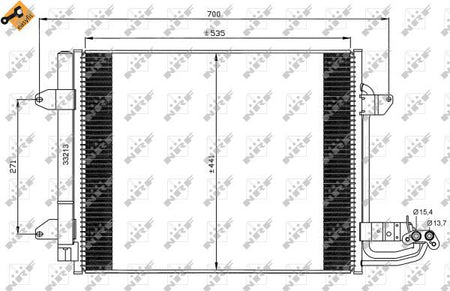 NRF 35521A Condenser, air conditioning - 4