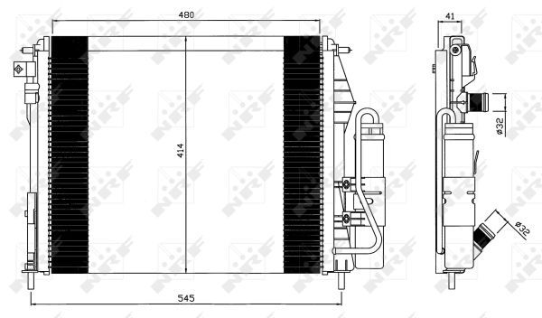 NRF 35547A Condenser, air conditioning - 5