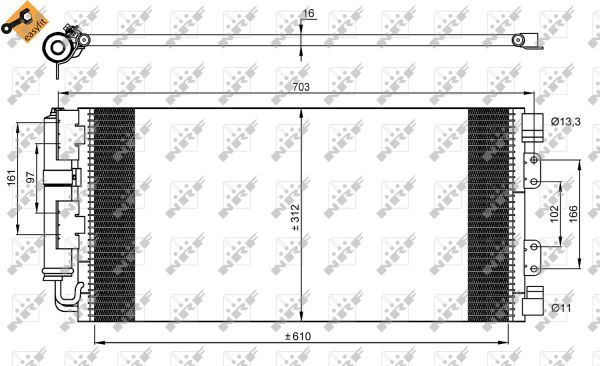 NRF 35548A Condenser, air conditioning - 2