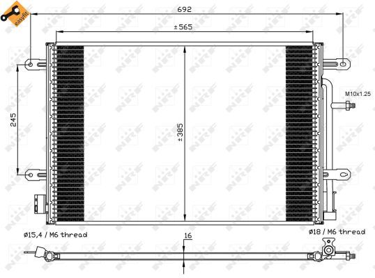 NRF 35560A Condenser, air conditioning - 3