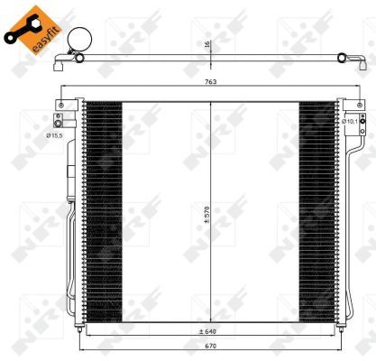 NRF 35582A Condenser, air conditioning - 4