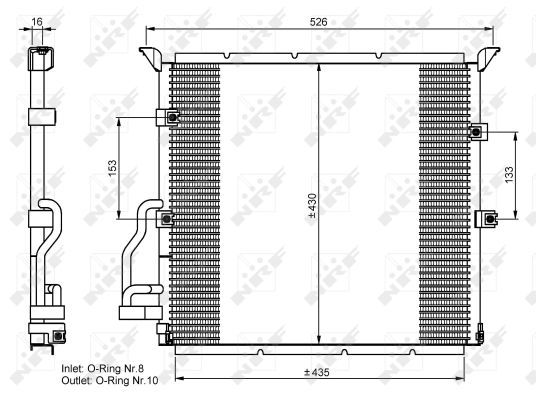 NRF 35586A Condenser, air conditioning - 5