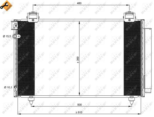 NRF 35592A Condenser, air conditioning - 3