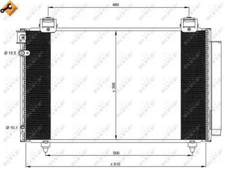 NRF 35592A Condenser, air conditioning - 3