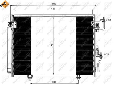 NRF 35619A Condenser, air conditioning - 5