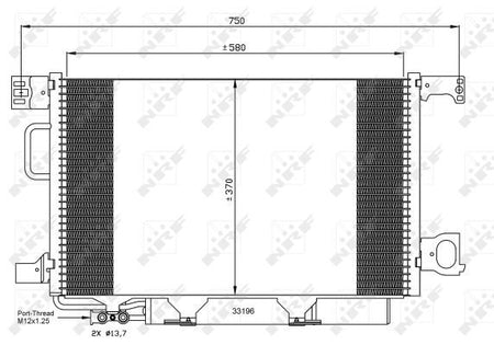 NRF 35623A Condenser, air conditioning - 2