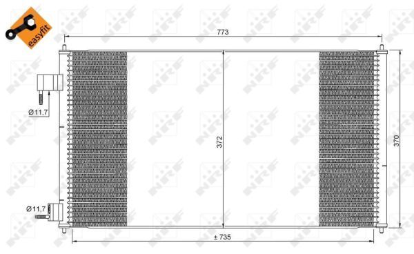 NRF 35681A Condenser, air conditioning - 6