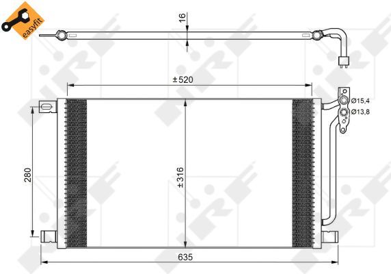 NRF 35748 Condenser, air conditioning - 6