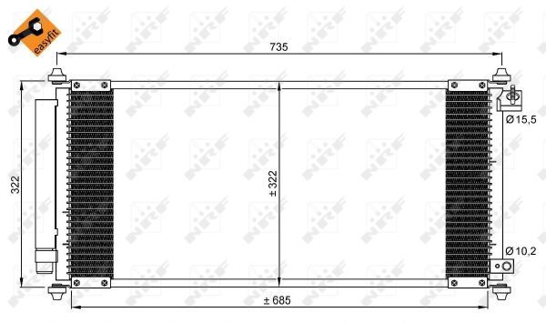 NRF 35791A Condenser, air conditioning - 6