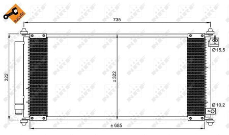 NRF 35791A Condenser, air conditioning - 6