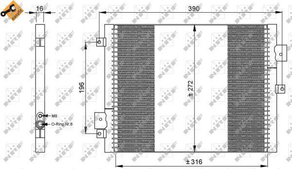 NRF 35795A Condenser, air conditioning - 4
