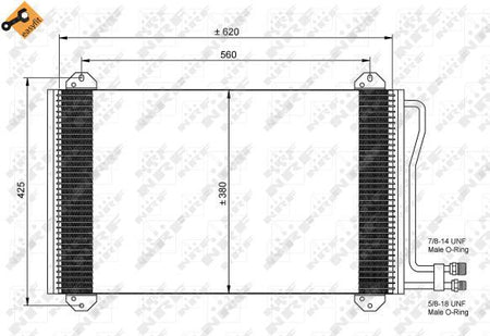 NRF 35811 Condenser, air conditioning - 4