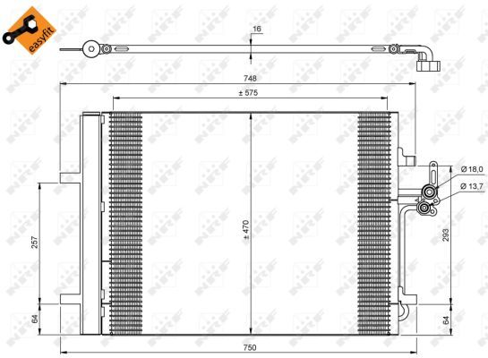NRF 35850 Condenser, air conditioning - 6