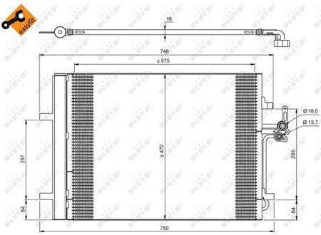 NRF 35850 Condenser, air conditioning - 6