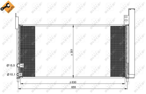 NRF 35863A Condenser, air conditioning - 6