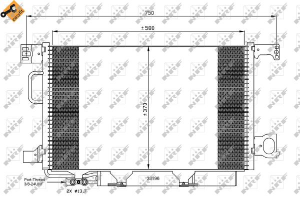 NRF 35893A Condenser, air conditioning - 6