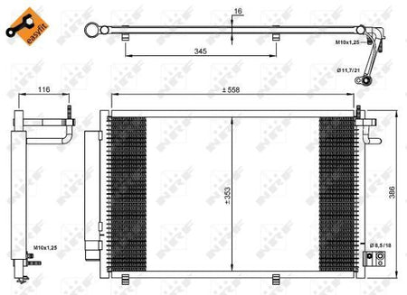 NRF 35903A Condenser, air conditioning - 4