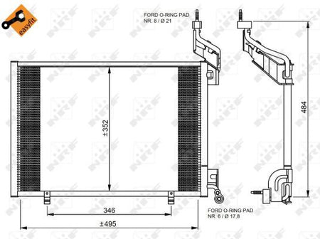 NRF 35976 Condenser, air conditioning - 5