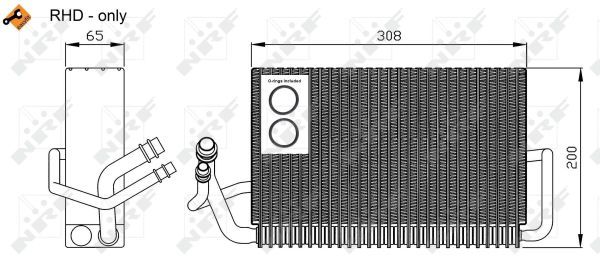 NRF 36117B Evaporator, air conditioning - 5
