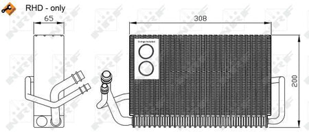 NRF 36117B Evaporator, air conditioning - 5