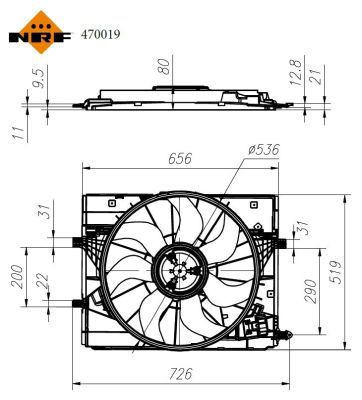 NRF 470019 Fan, engine cooling - 6