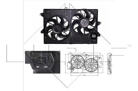 NRF 47003 Fan, engine cooling - 1