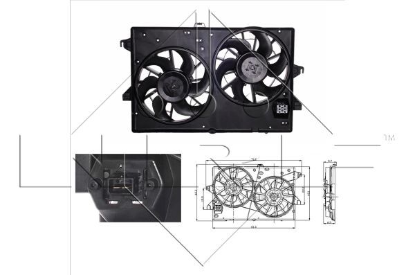 NRF 47003 Fan, engine cooling - 1