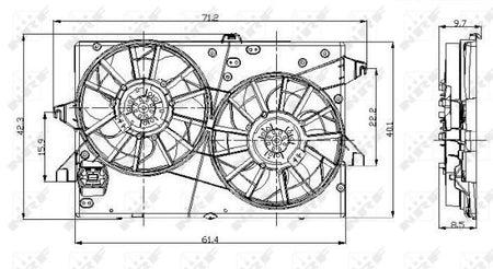 NRF 47003 Fan, engine cooling - 2