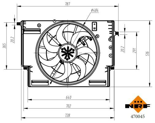 NRF 470045 Fan, engine cooling - 5