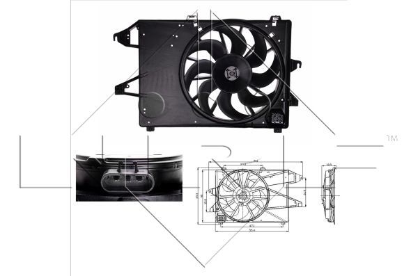 NRF 47004A Fan, engine cooling - 1