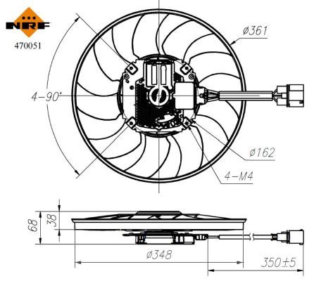 NRF 470051 Fan, engine cooling - 5