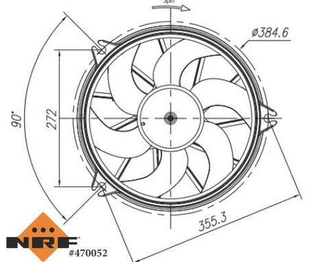 NRF 470052 Fan, engine cooling - 2