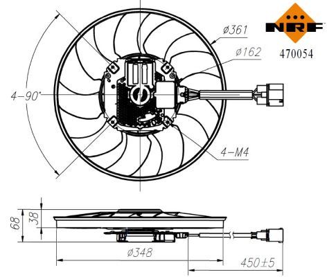 NRF 470054A Fan, engine cooling - 5