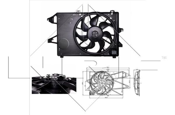 NRF 47005A Fan, engine cooling - 1