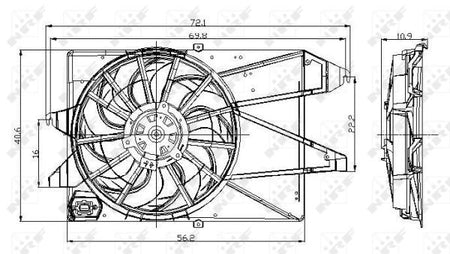 NRF 47005A Fan, engine cooling - 2