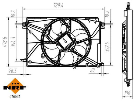 NRF 470067A Fan, engine cooling - 6
