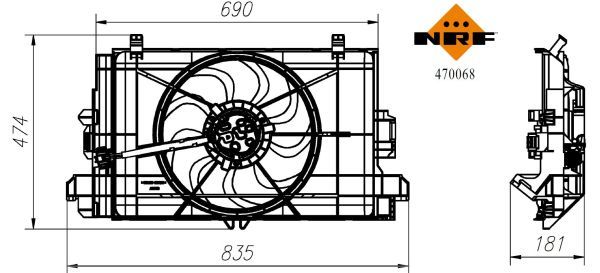NRF 470068A Fan, engine cooling - 6