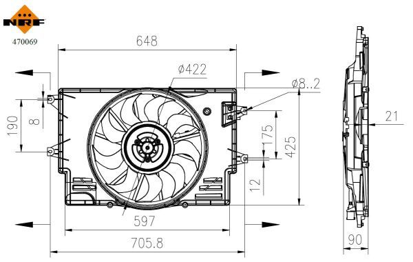 NRF 470069A Fan, engine cooling - 5